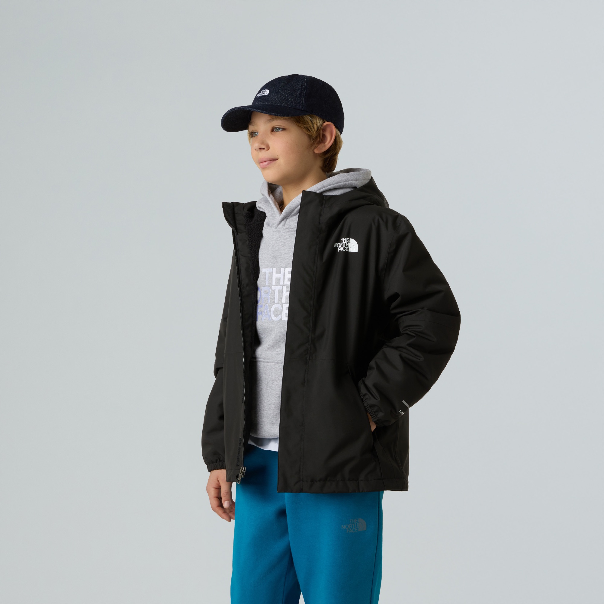 The North Face Boys Warm Antora Rain Jacket Black 05