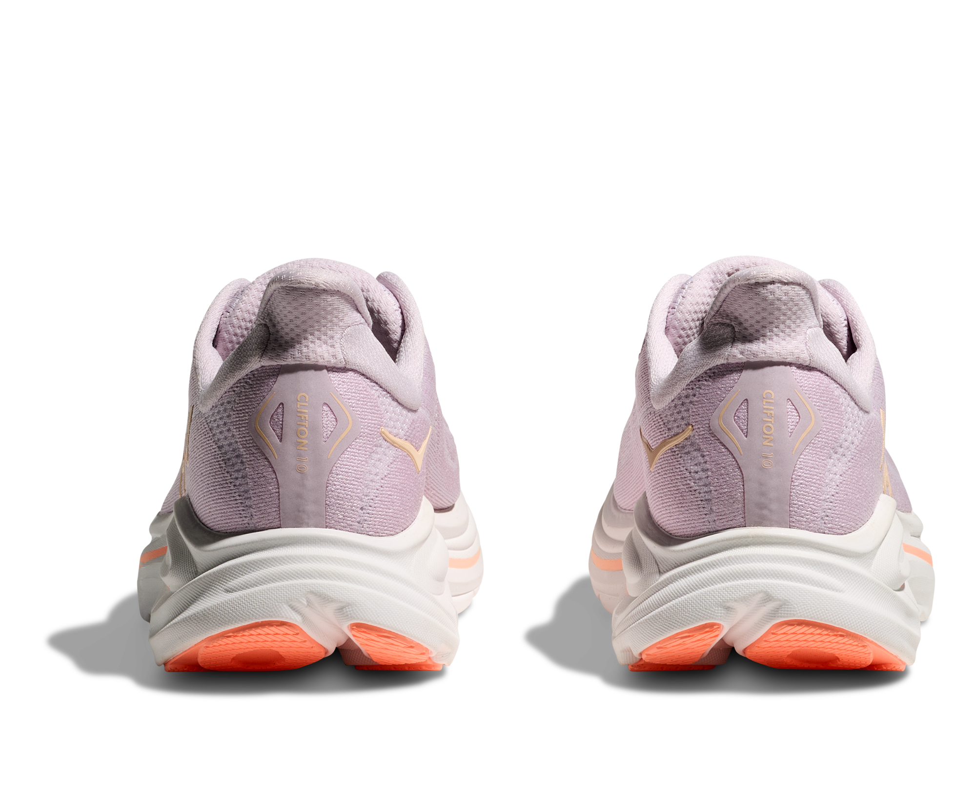 Hoka Women's Clifton 10 Lilac Cream / Tangerine Flow 05