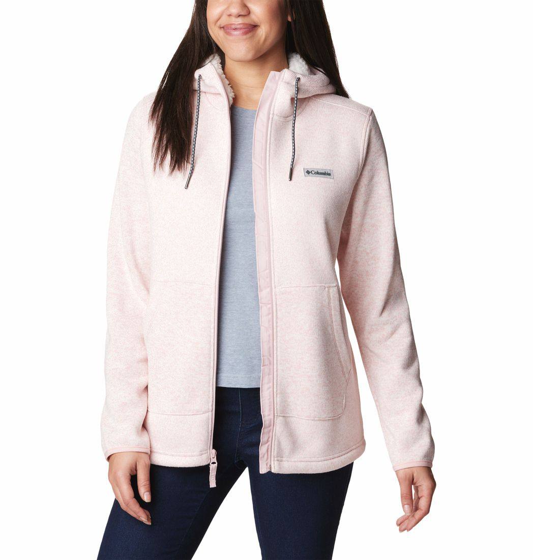 Columbia Women's Sweater Weather Sherpa Full Zip Pink 05