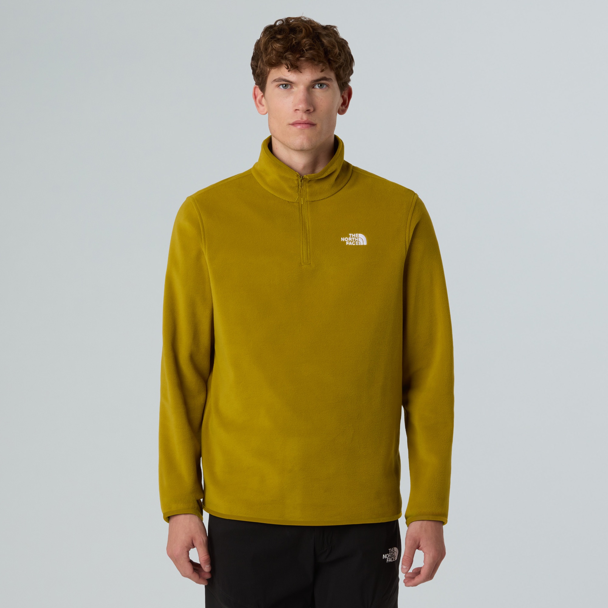 The North Face Men's Glacier Fleece 1/4 Zip Deep Dijon 04
