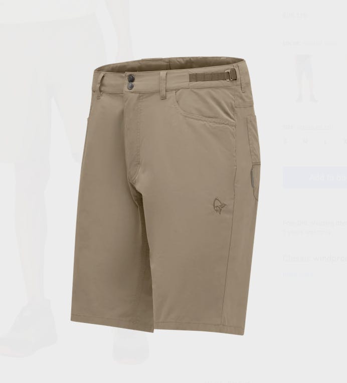 Norrøna Men's Femund Cotton Shorts Winter Twig 05