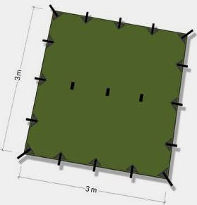 DD Hammocks Tarp 3x3 Green 05