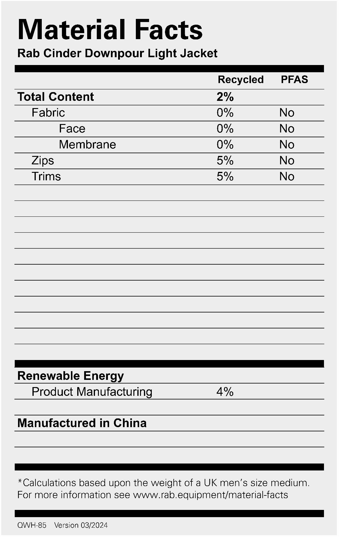 Rab Men's Cinder Downpour Light Jacket Light Khaki 07