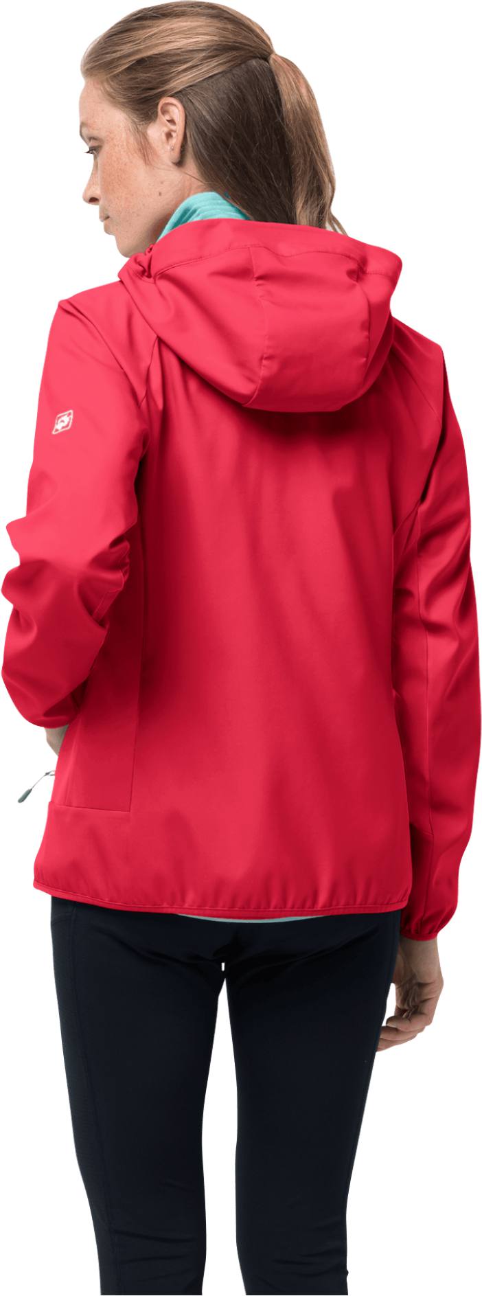 Jack Wolfskin Eagle Peak II Softshell W Tulip (Red) 02