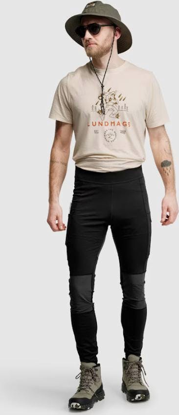 Lundhags Men's Järpen Print Tee Chalk 04