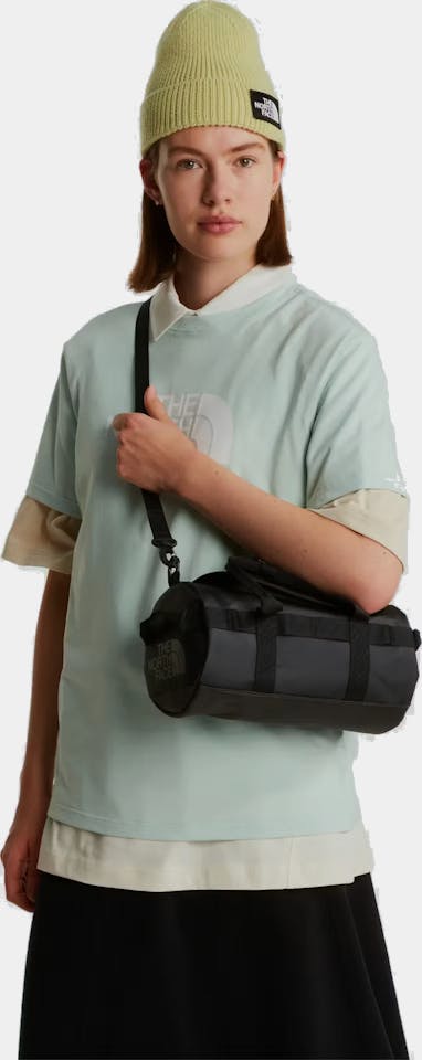 The North Face Base Camp Duffel Shoulder Bag Black / Grey 01