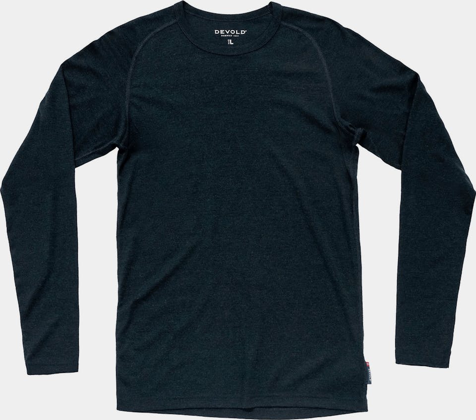 Devold Men's Lauparen Merino 190 Base Shirt Ink 02