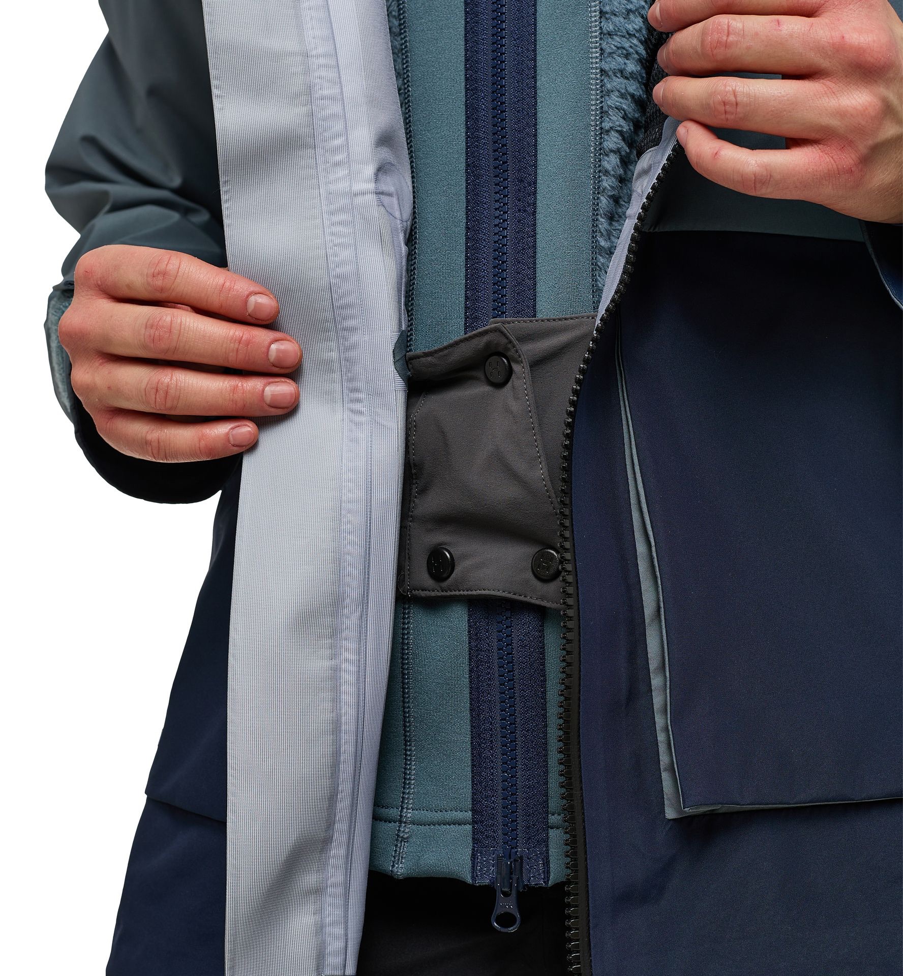 Haglöfs Women's Vassi GTX Jacket Steel blue/Tarn blue 12