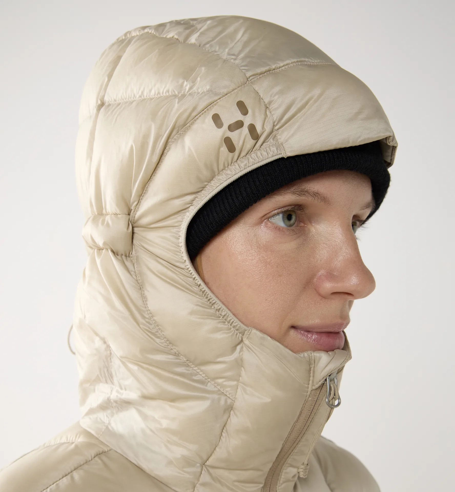 Haglöfs Women's Hede Down Hood Chalk Beige 11