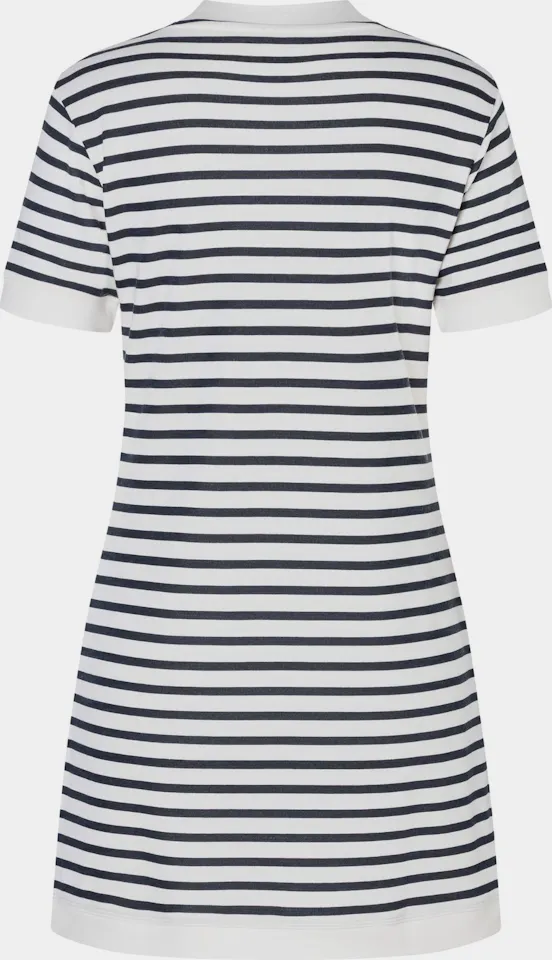 Supernatural Women's Casual Stripe Dress Bio Valkoinen/Navy 03