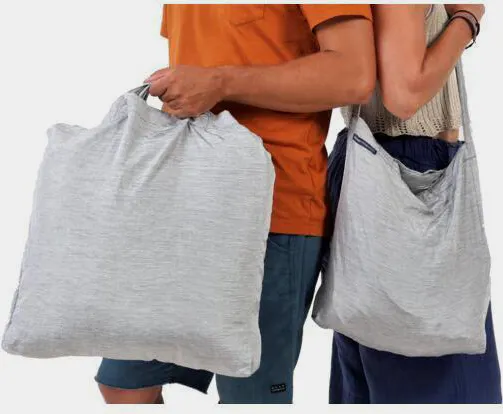 Ticket To The Moon Eco Bag M Premium Vaaleanharmaa 03