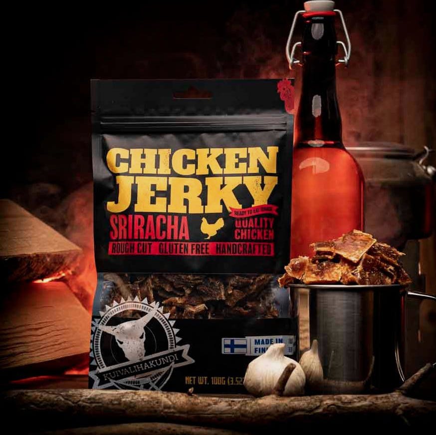 Kuivalihakundi Jerky Chicken Sriracha 100 g 01