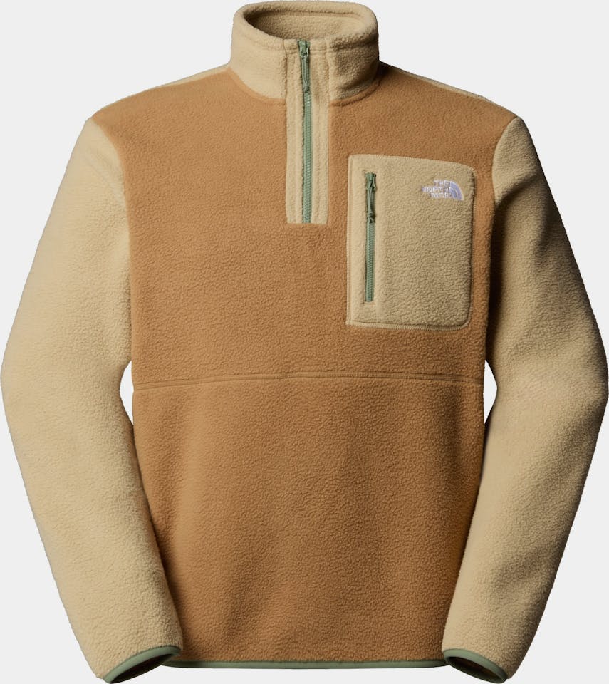 The North Face Men's Yumiori 1/4 Zip Utility Brown/Khaki Sto 05