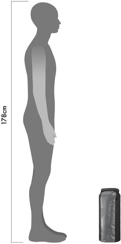 Ortlieb PS 490 -kuivasäkki, 13 litraa Harmaa 10
