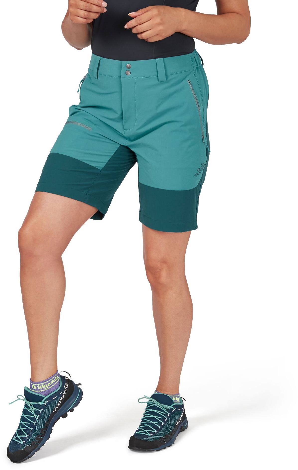 Rab Women's Torque Mountain Shorts 8" Turquoise 07