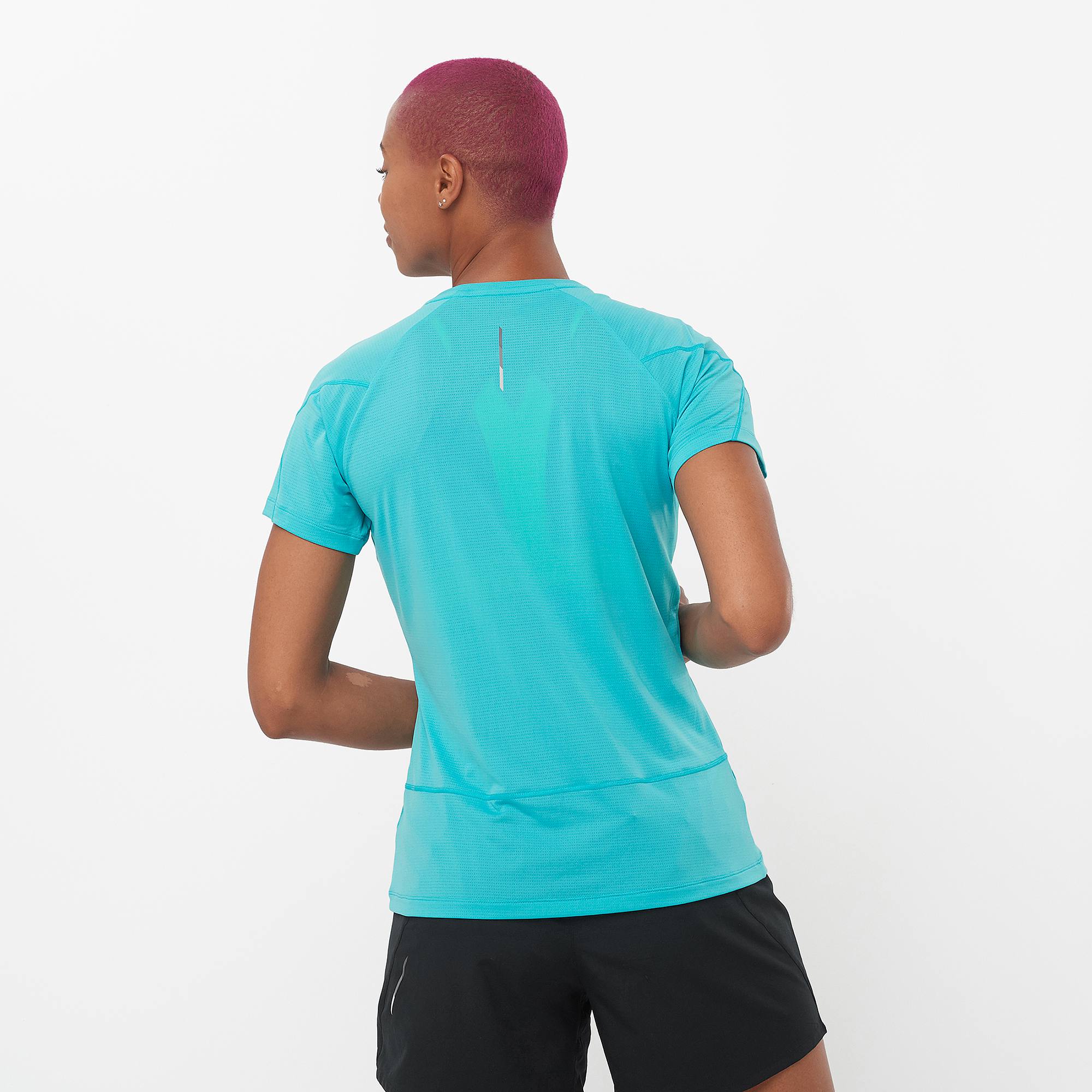 Salomon Women's Cross Run Tee Vaaleansininen 03