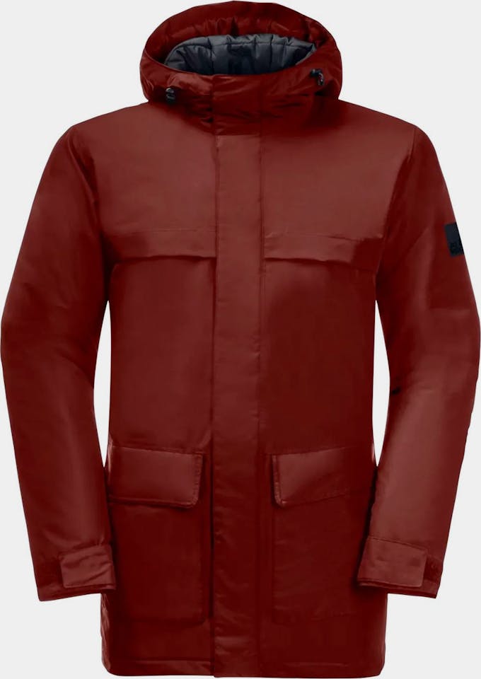 Jack Wolfskin Men's Winterlager Parka - Miesten vedenpitävä toppatakki Intense Rust 02