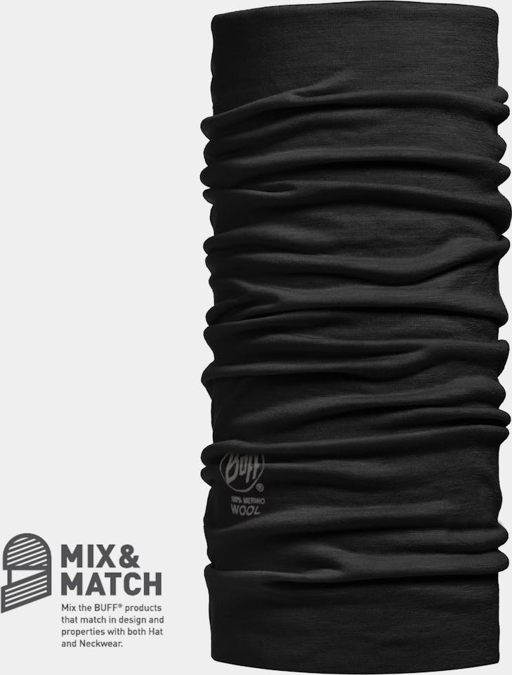 Buff LW Merino Solid Black 01