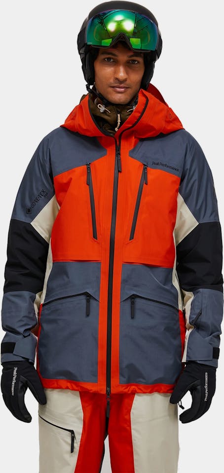 Peak Performance Men's Vertical GTX Pro Jacket Solar Burst / Mountain Mist 01