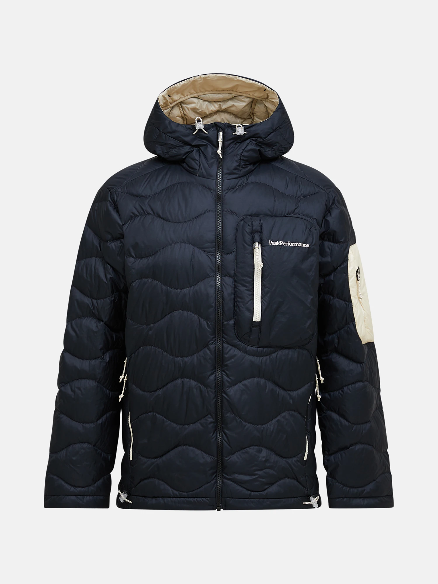 Peak Performance Men's Helium Utility Down Hood Black / sand fog 07