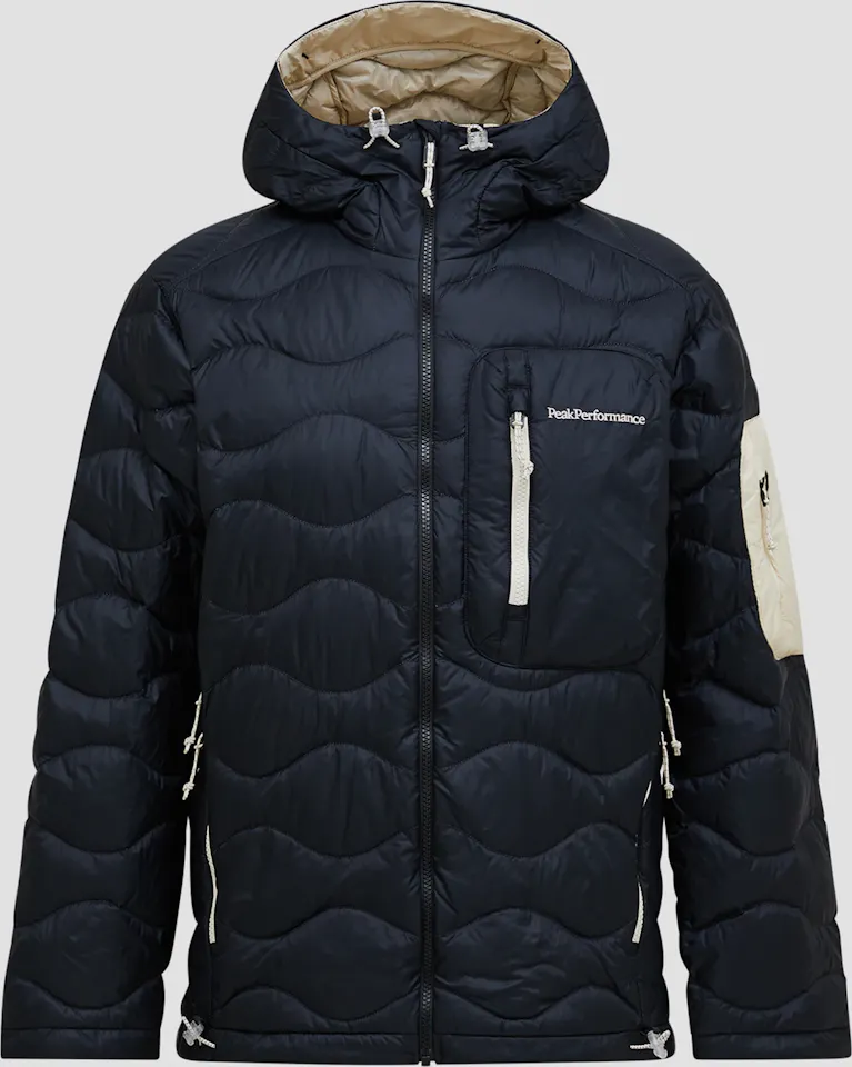 Peak Performance Men's Helium Utility Down Hood Black / sand fog 07