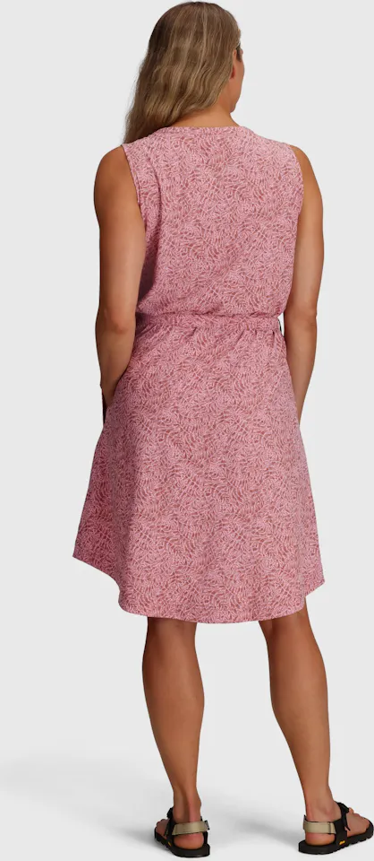 Royal Robbins Women's Spotless Traveler Tank Dress Mahogany Braken Print 04