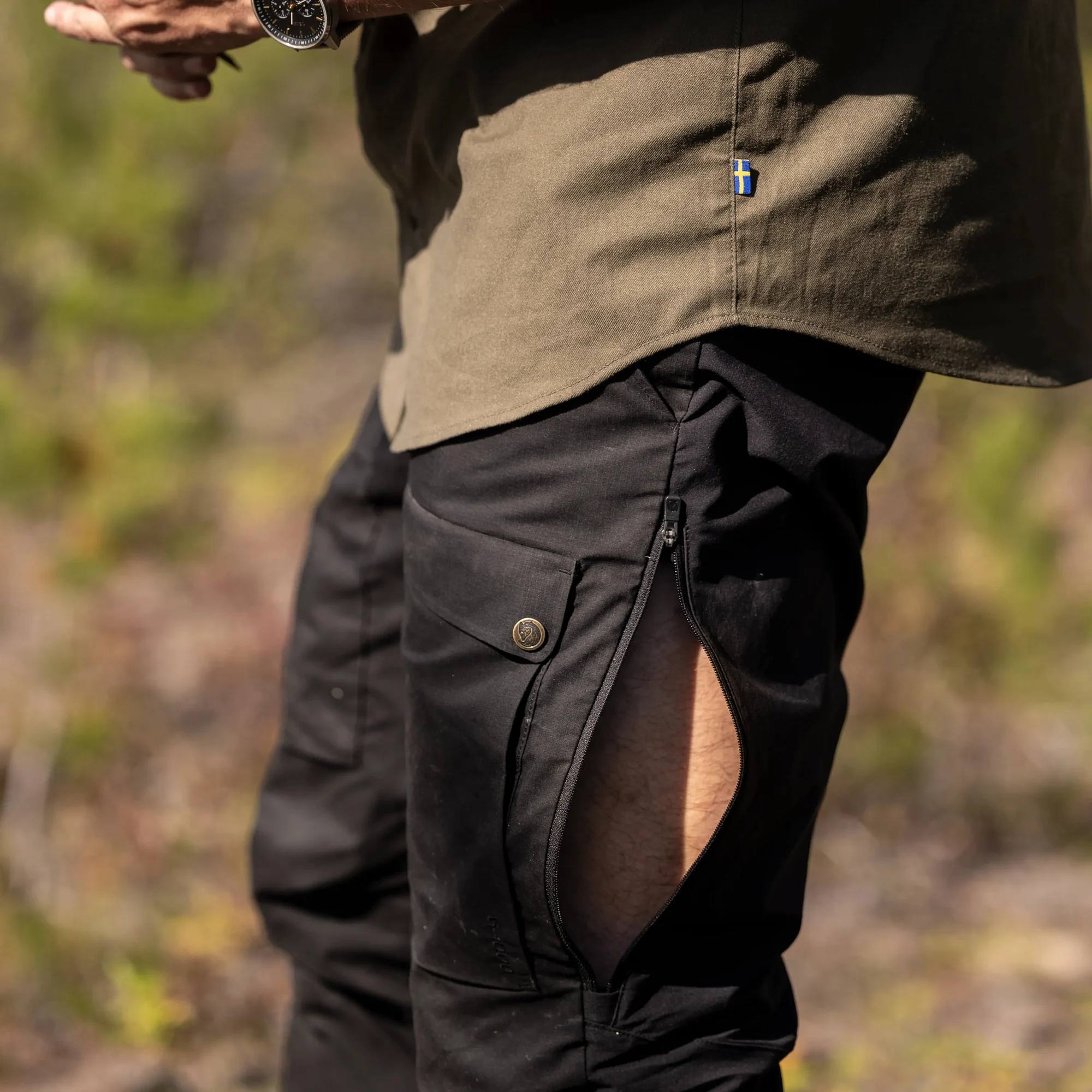Fjällräven Men's Abisko Hybrid Trail Trousers Musta 06