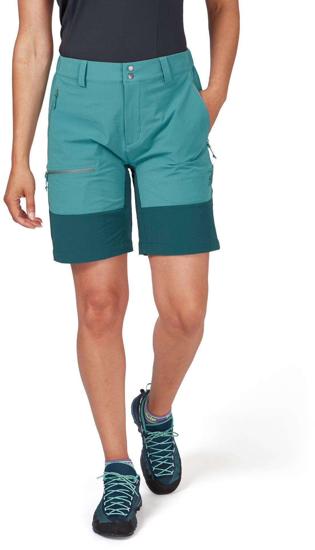 Rab Women's Torque Mountain Shorts 8" Turquoise 06