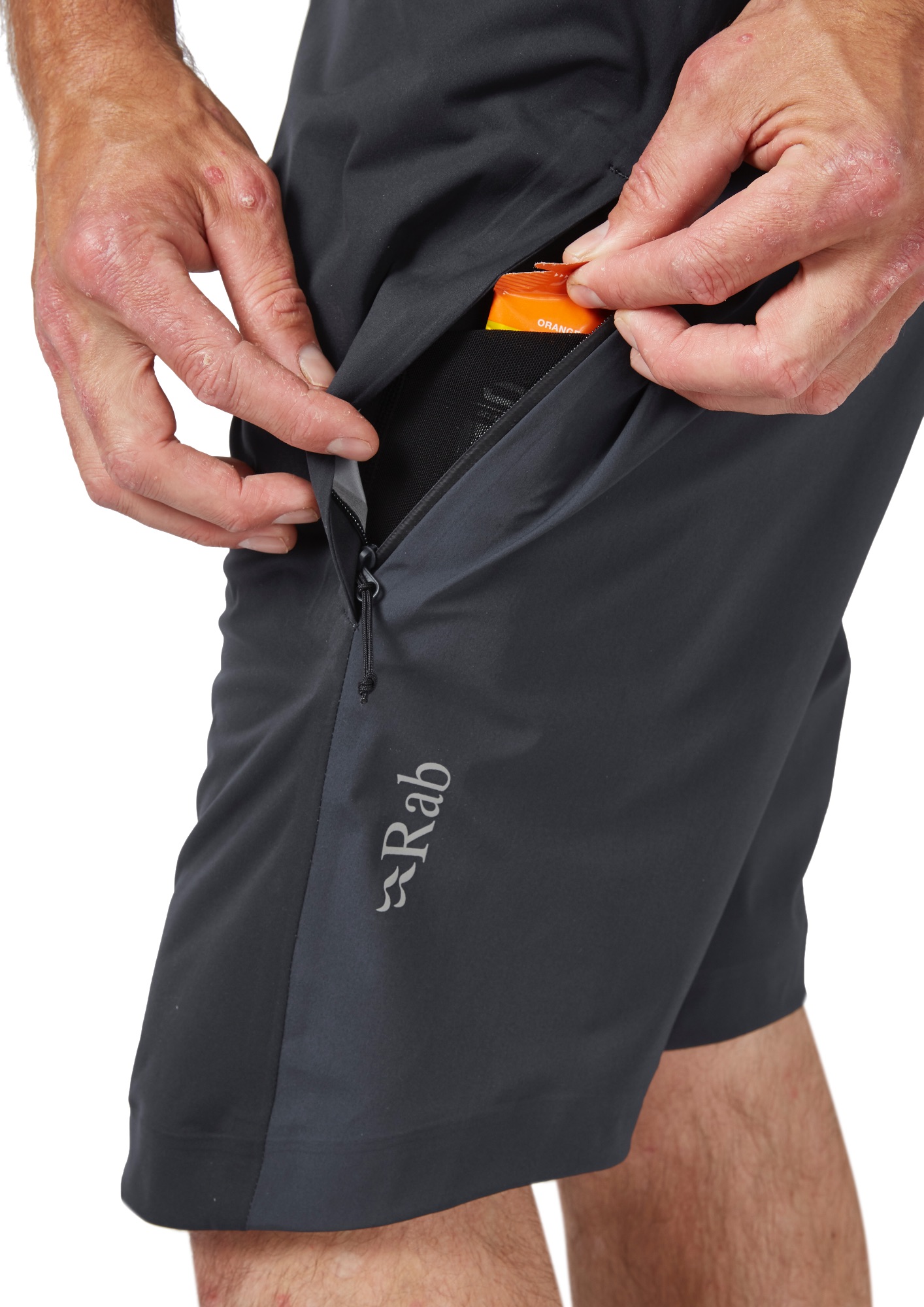 Rab Men's Cinder Kinetic Shorts Beluga 05