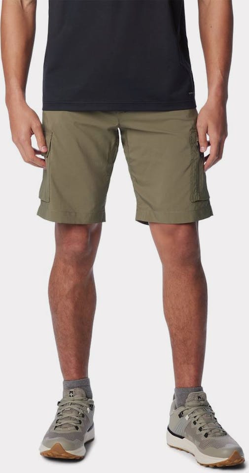Columbia Men's Silver Ridge Utility Cargo Short 10" Stone Heather Green 01