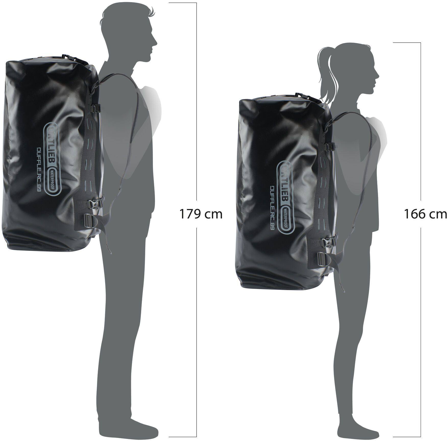 Ortlieb Duffle RC 89 L Musta 02