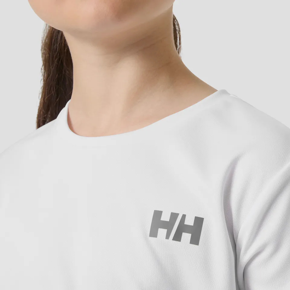 Helly Hansen Junior's Tech Long Sleeve Crew White 04