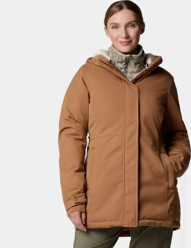 Columbia Women's Alameda Ridge Insulated Waterproof Parka - Naisten vedenpitävä parkatakki Camel 01
