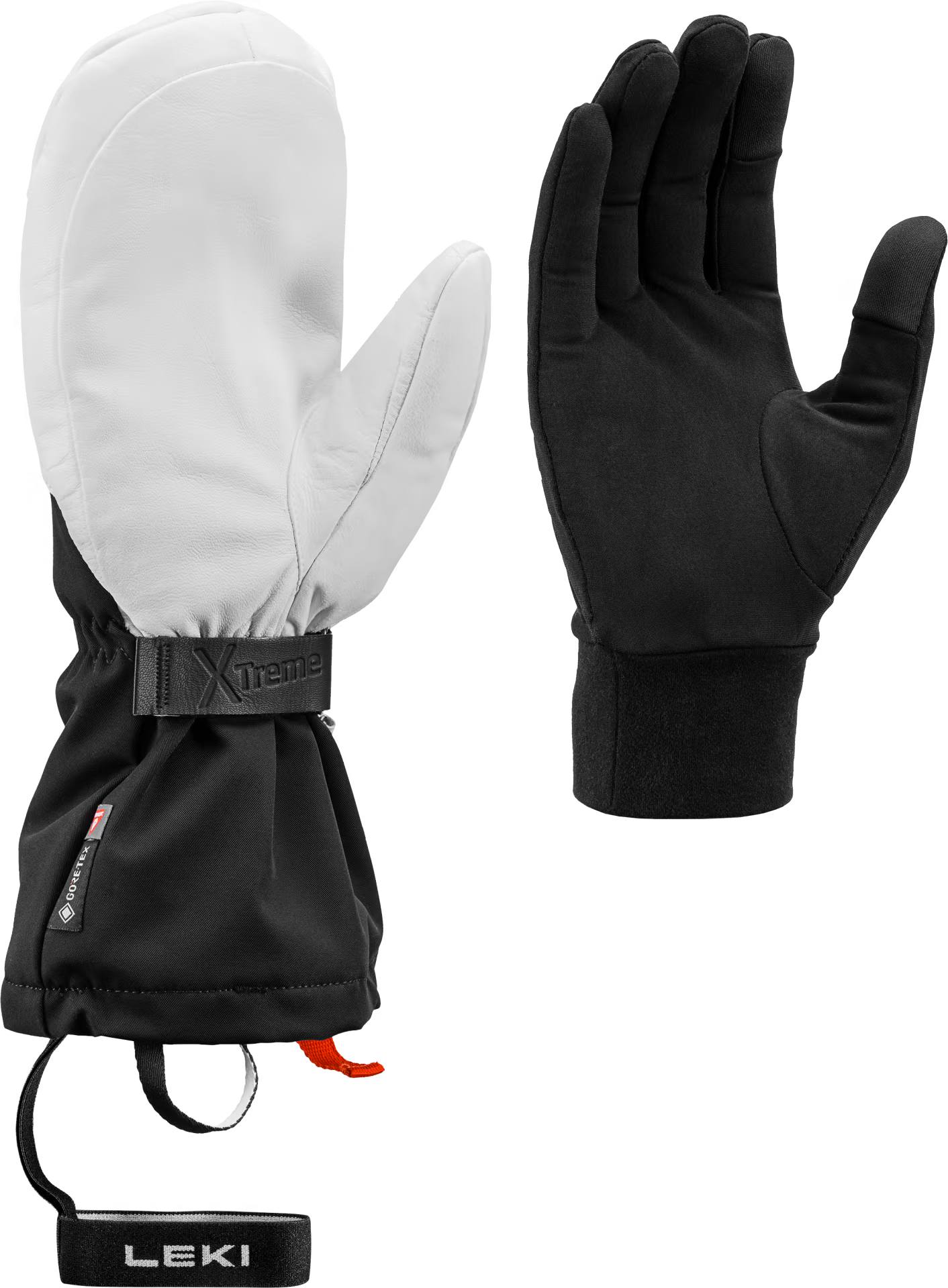 Leki Guide X-treme GTX Mitts Musta / Valkoinen 03