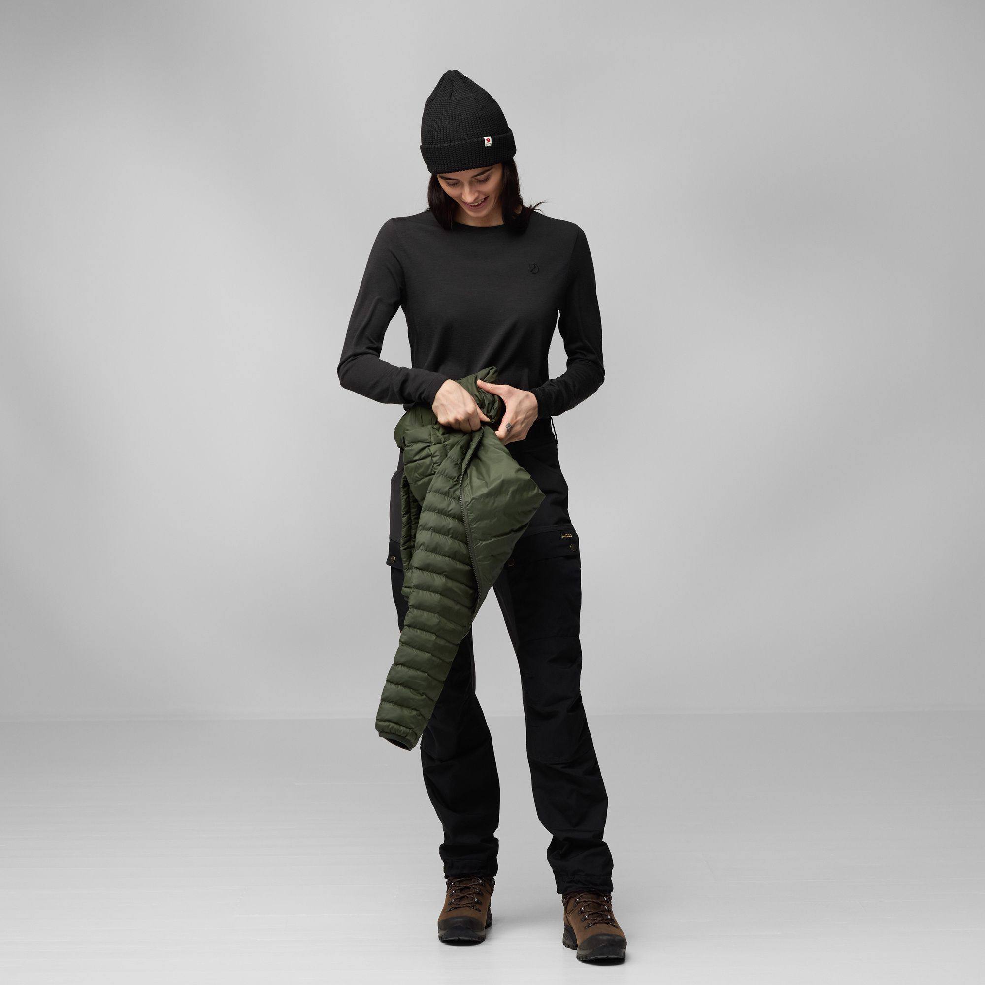 Fjällräven Women's Expedition Lätt Hoodie - Naisten kevyttoppatakki Deep Forest 15