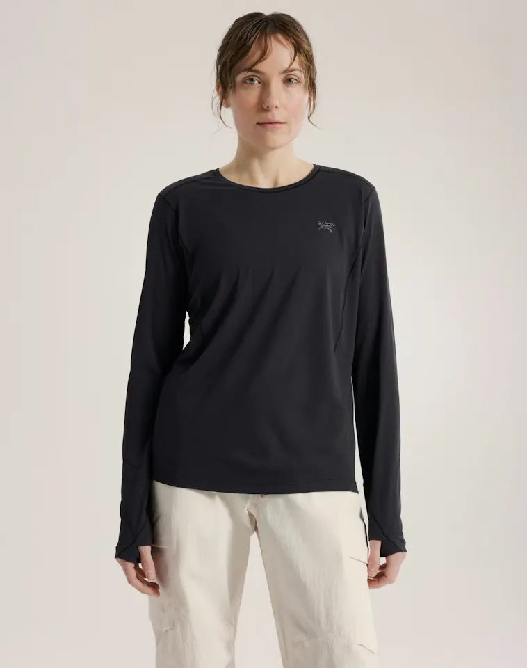 Arc'teryx Sunna Crew LS Women`s Musta 01