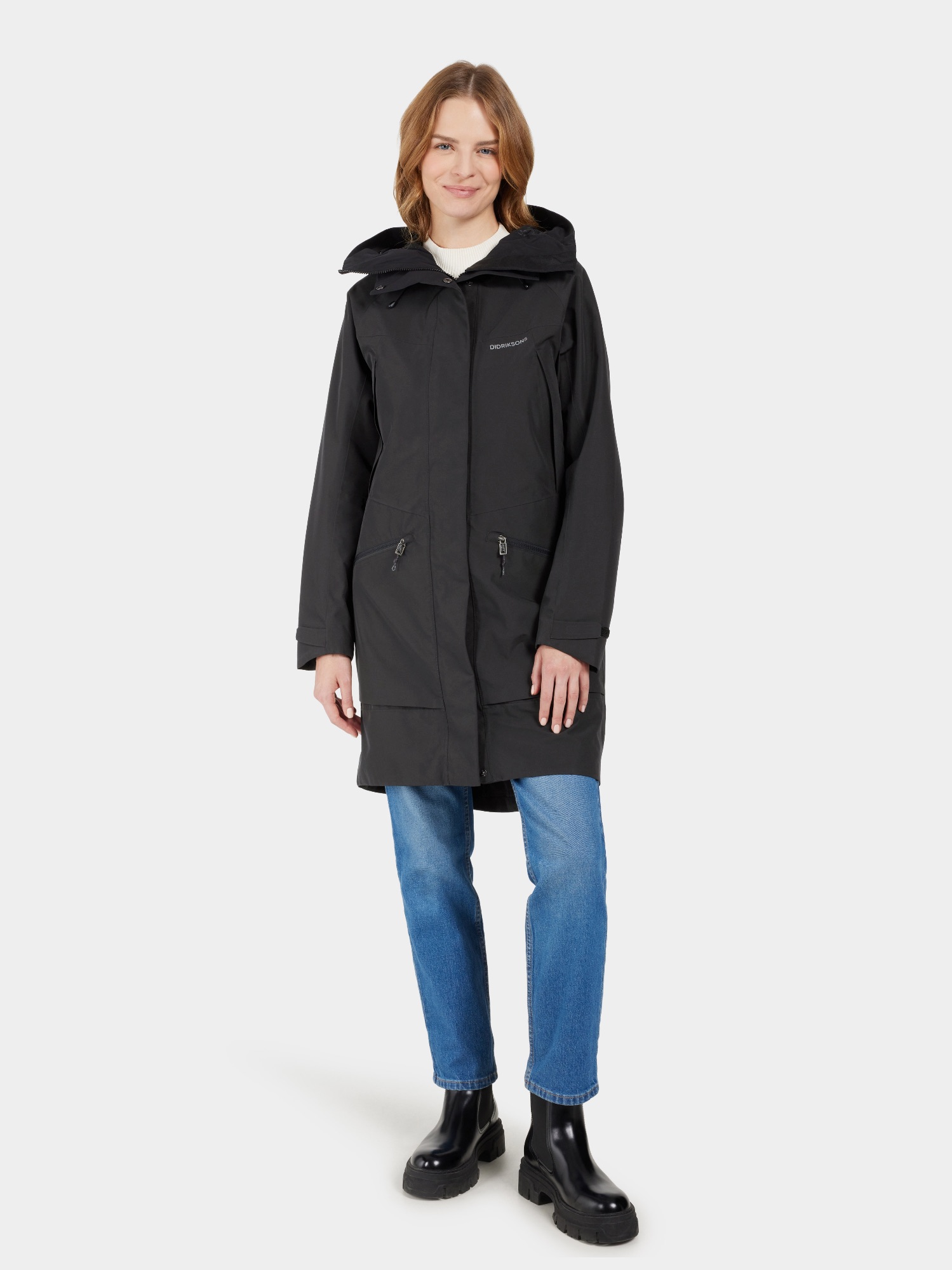 Didriksons Women's Ilma Parka 8 Musta 03