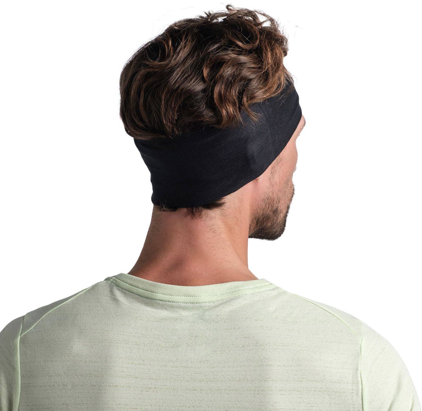 Buff Coolnet UV Wide Headband Black Solid  04