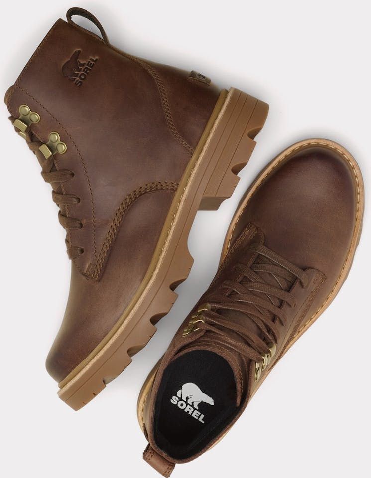 Sorel Women's Revel RD Lace Waterproof Boots - Naisten talvikengät Tobacco, Blackened Brown 09