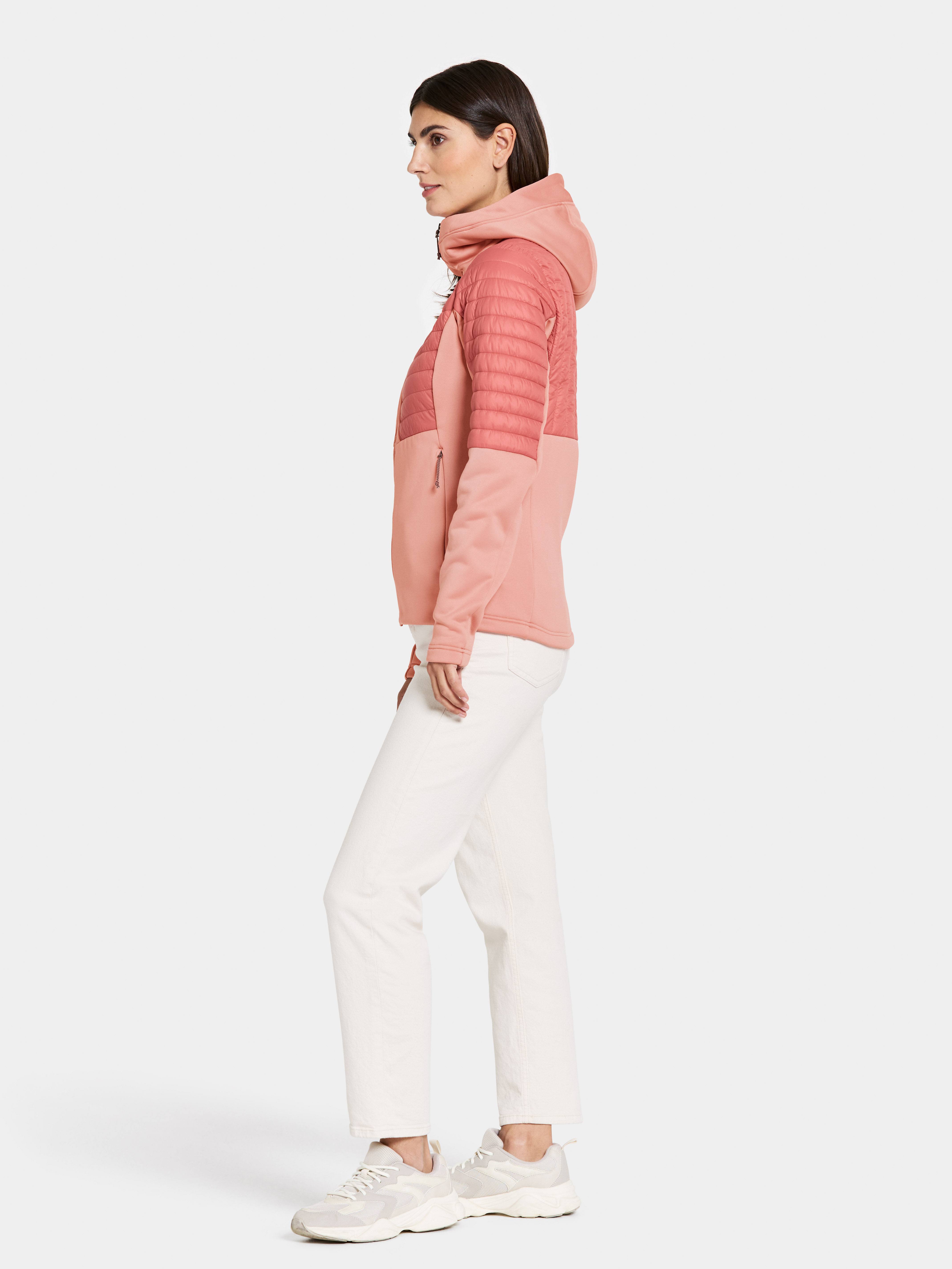 Didriksons Women's Annema 6 Full Zip Powder Pink 03