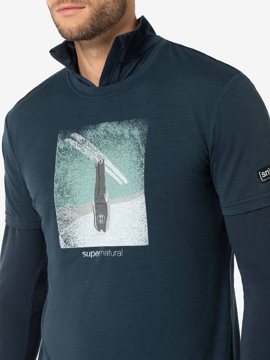 Supernatural Men's Header Tee Blueberry 02