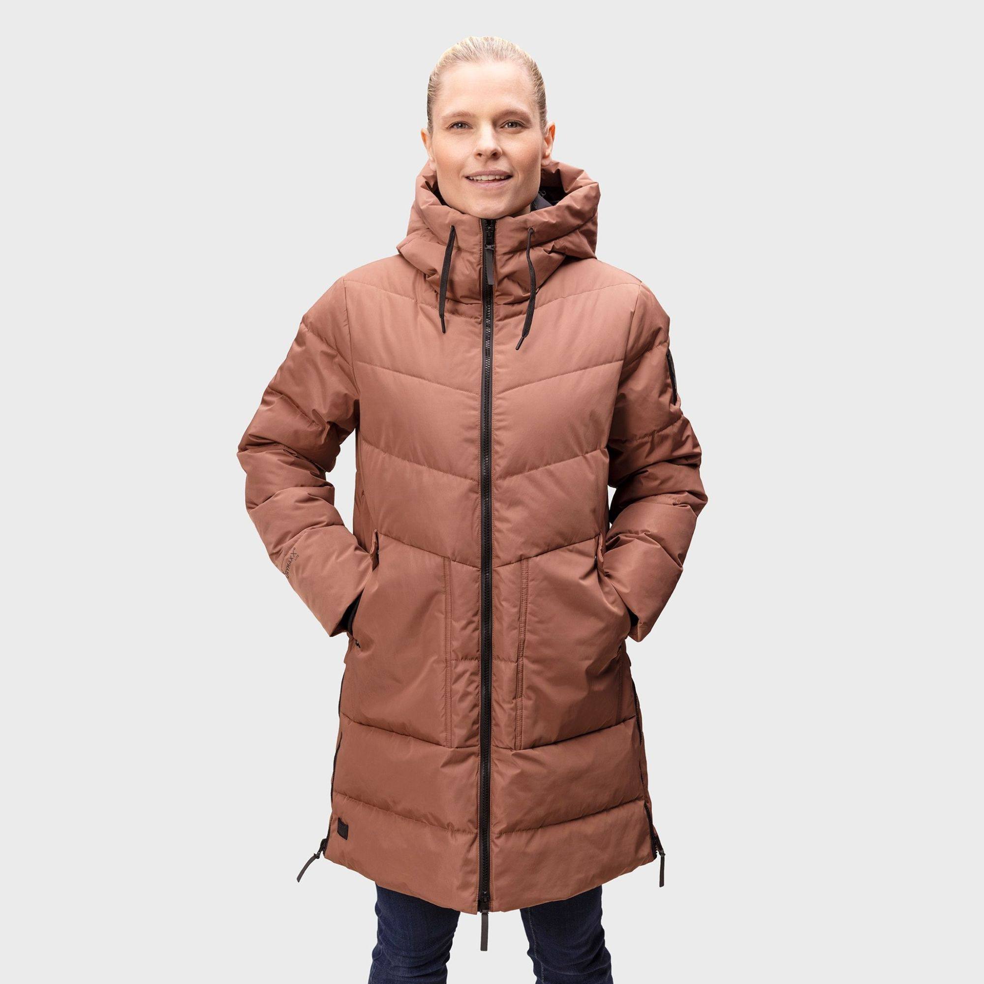 Halti Women's Linjat Puffer Parka Nut/Chesnut 02