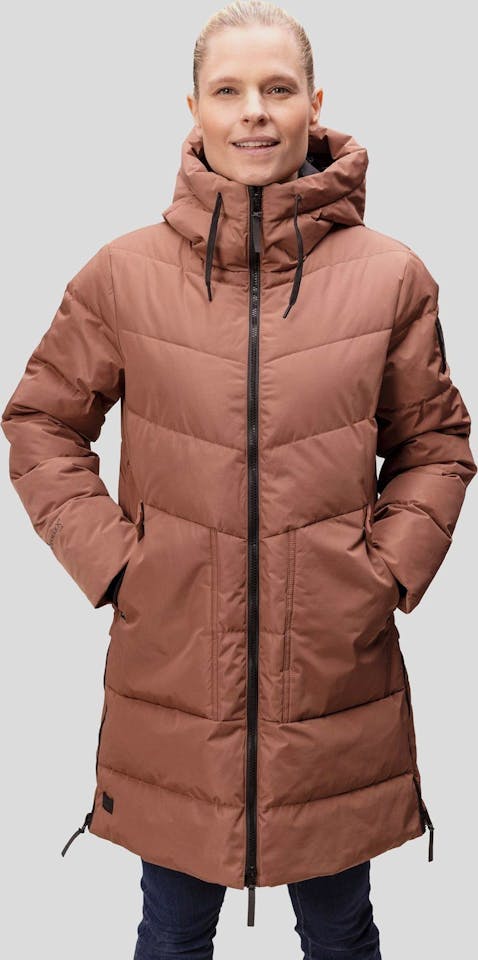 Halti Women's Linjat Puffer Parka Nut/Chesnut 02