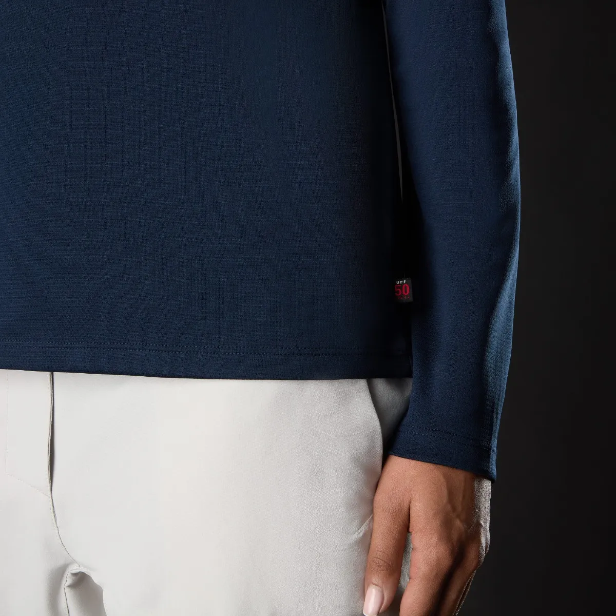 Musto Women's Evo Crew Sunblock Long Sleeve Navy 08