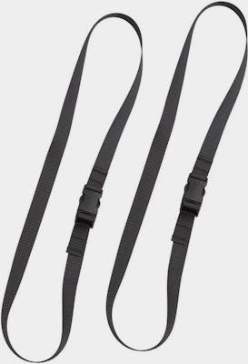Pack straps, SR buckle, 2 pcs, 120 cm, black