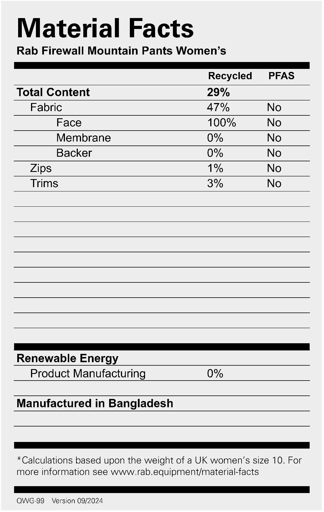 Rab Women's Firewall Mountain Pant Black 03