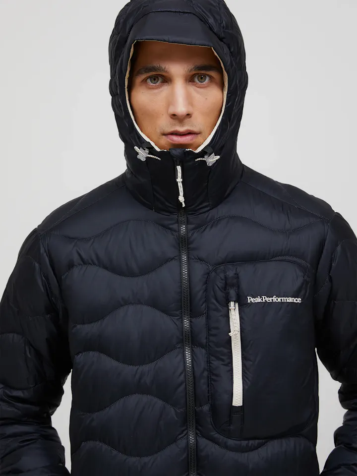 Peak Performance Men's Helium Utility Down Hood Black / sand fog 06