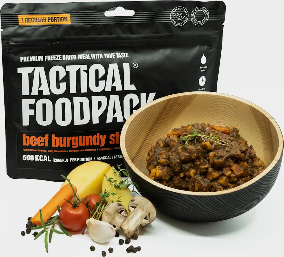 Tactical Foodpack Beef Burgundy Stew 110g  02
