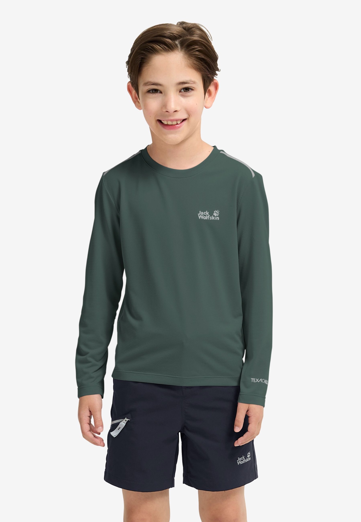 Jack Wolfskin Flare Kids Long Sleeve Sago Palm 04