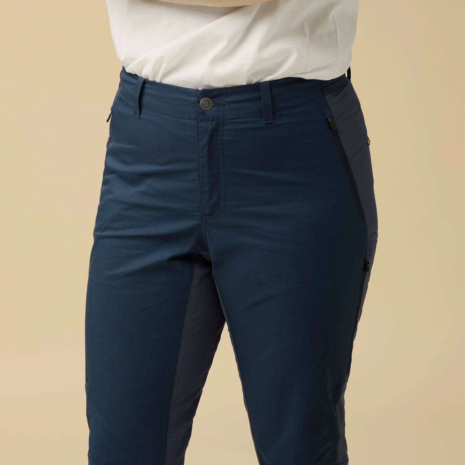 Fjällräven Women's Hoja Hybrid Trousers Musta 08